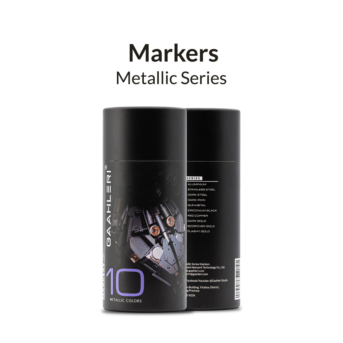 GAAHLERI Metallic Series Marker Set