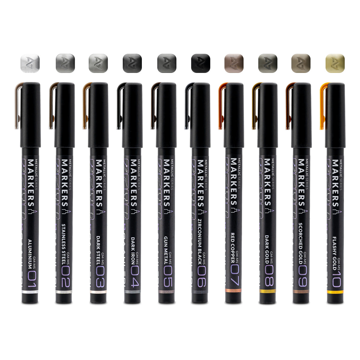 GAAHLERI Metallic Series Marker Set