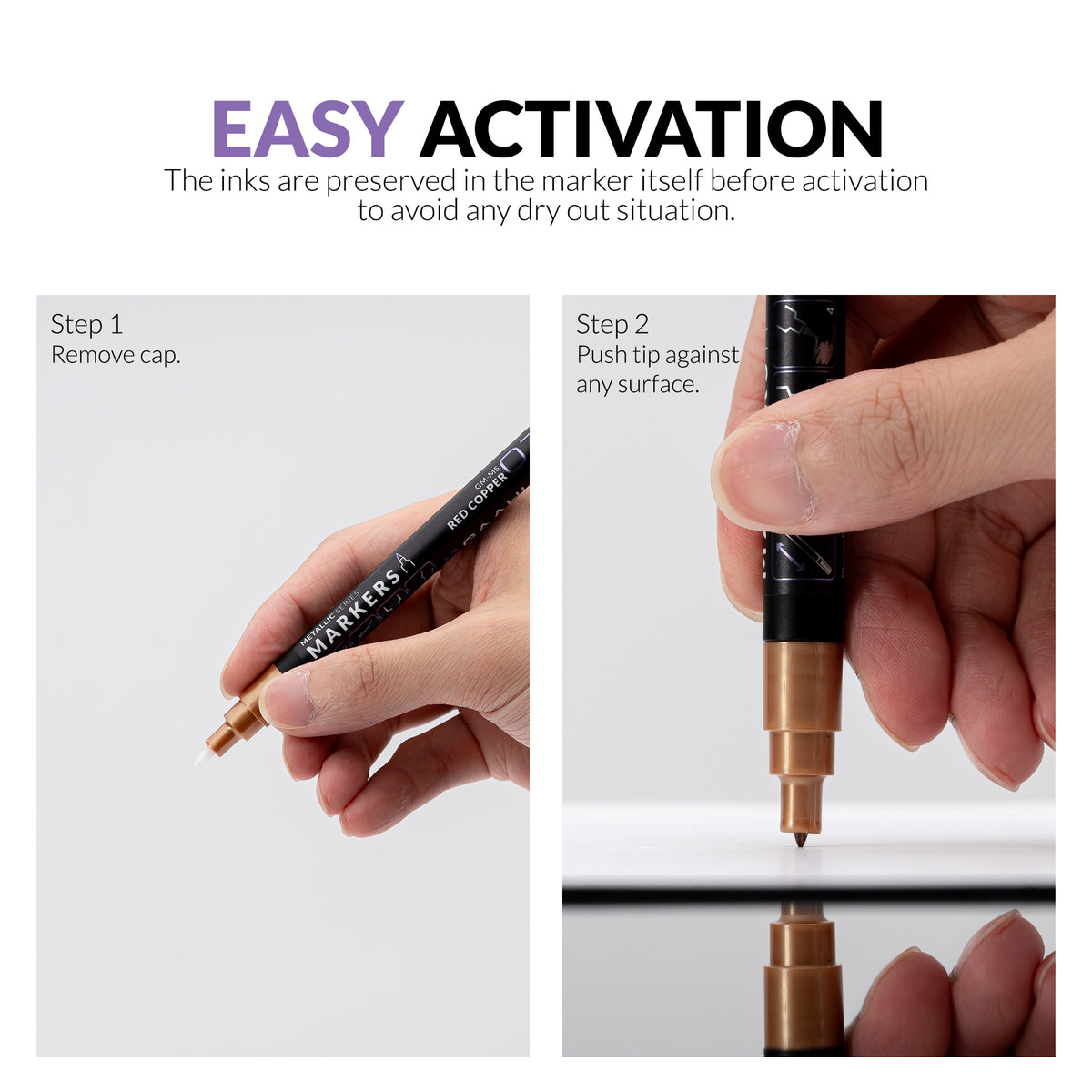 GAAHLERI Metallic Series Marker Set